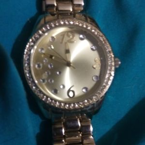 Geneva limited production gold/diamond wristwatch